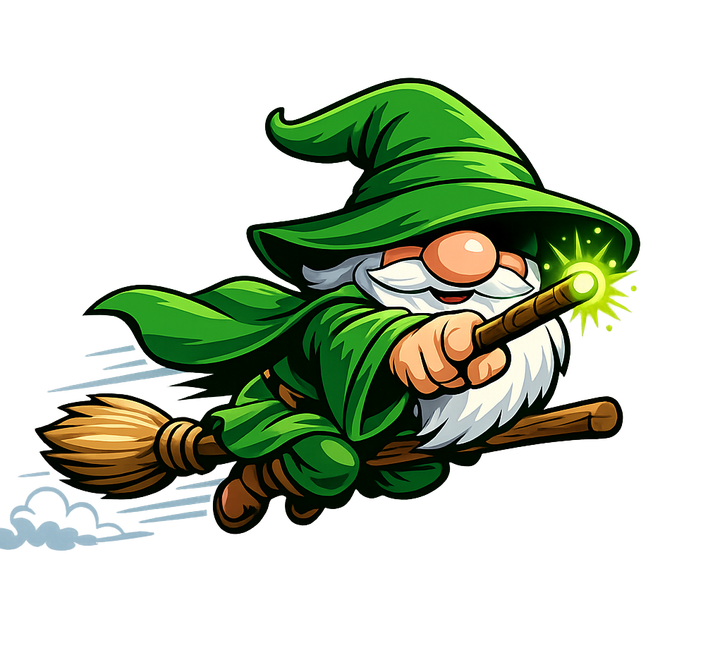 CaptureWizard the wizard, flying in on a broom